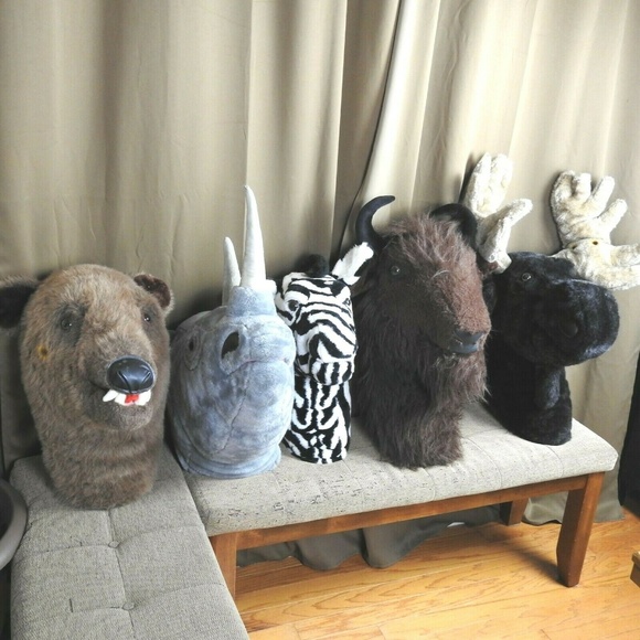 Fashion Trophy Head Wall Mounts 5 Piece Set - Picture 2 of 8